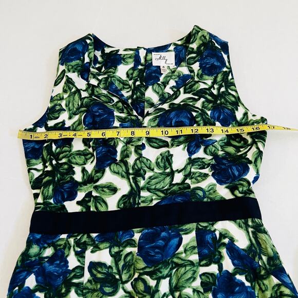 Milly Multicolor Floral Print Sleeveless Dress Size 4 - Picture 4 of 6